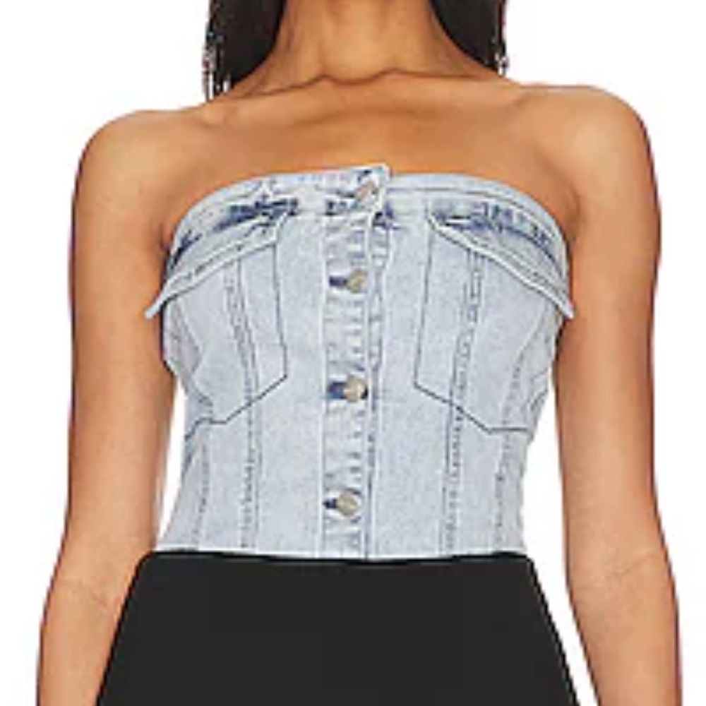 Superdown Denim Corset from Revolve